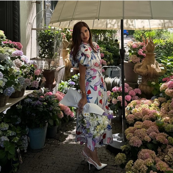 NWT ROTATE Birger Christensen Noon Satin Dress - Picture 6 of 16